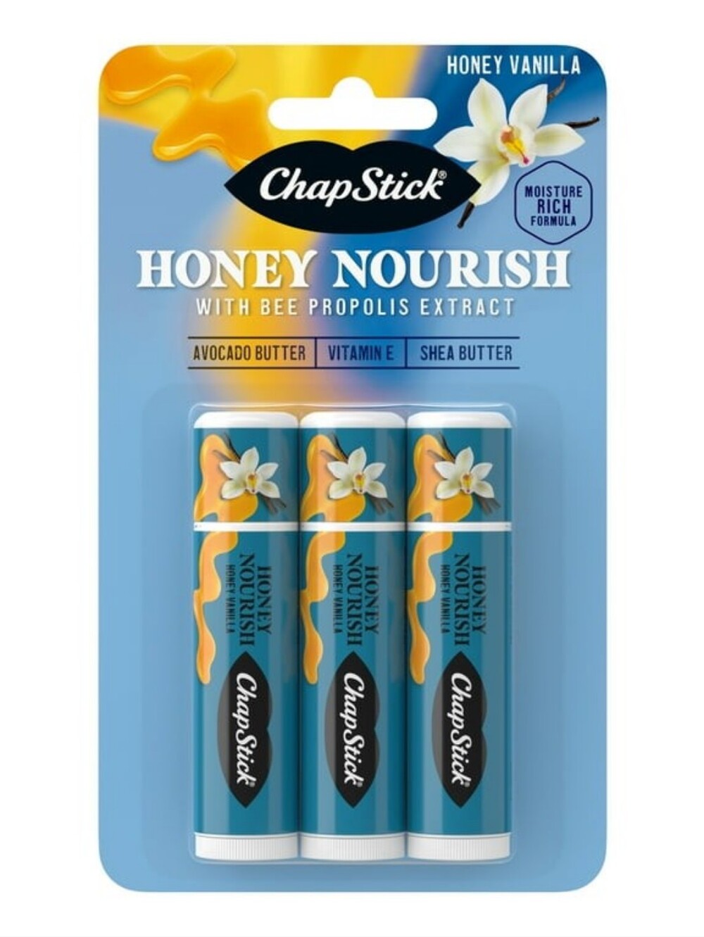 Honey Vanilla Chapstick 3 Count